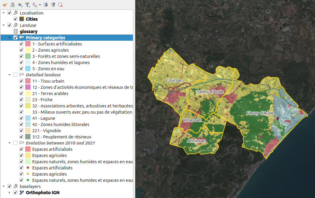 styled data in QGIS